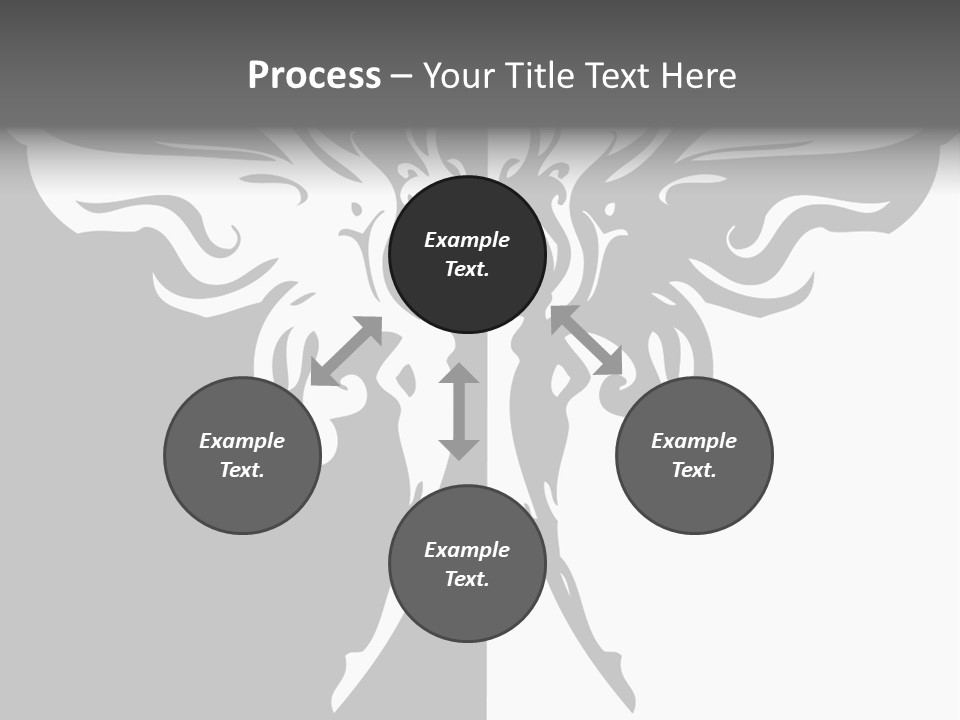 Good And Bad Contrasting Angels Stock Vector Illustration: PowerPoint Template