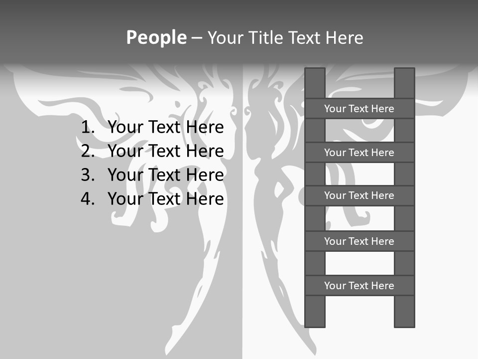 Good And Bad Contrasting Angels Stock Vector Illustration: PowerPoint Template