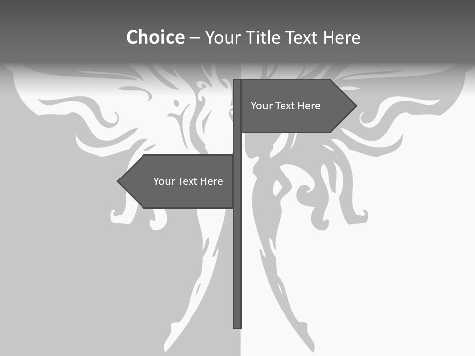 Good And Bad Contrasting Angels Stock Vector Illustration: PowerPoint Template