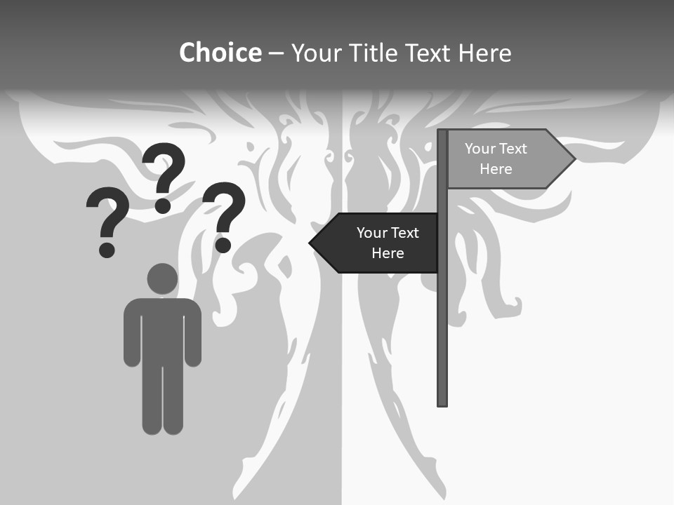 Good And Bad Contrasting Angels Stock Vector Illustration: PowerPoint Template