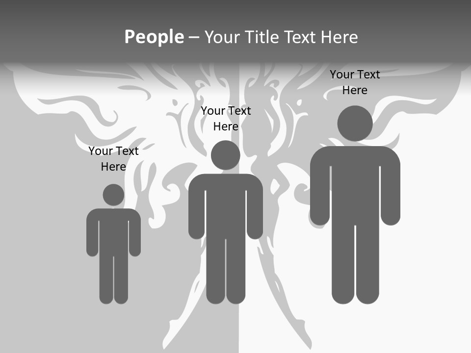 Good And Bad Contrasting Angels Stock Vector Illustration: PowerPoint Template