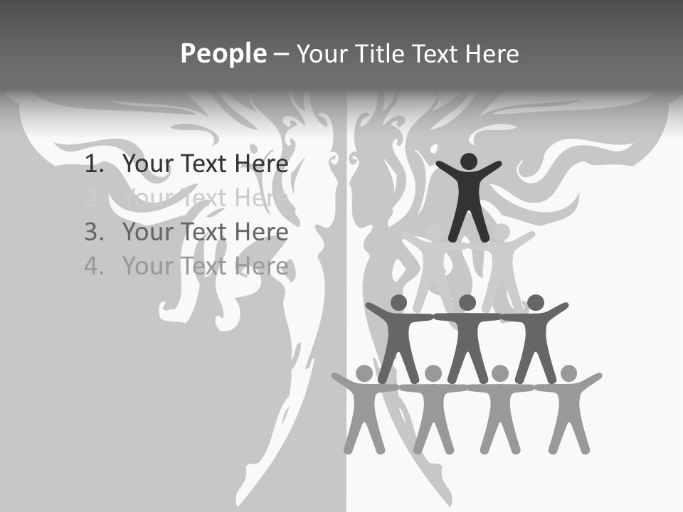 Good And Bad Contrasting Angels Stock Vector Illustration: PowerPoint Template