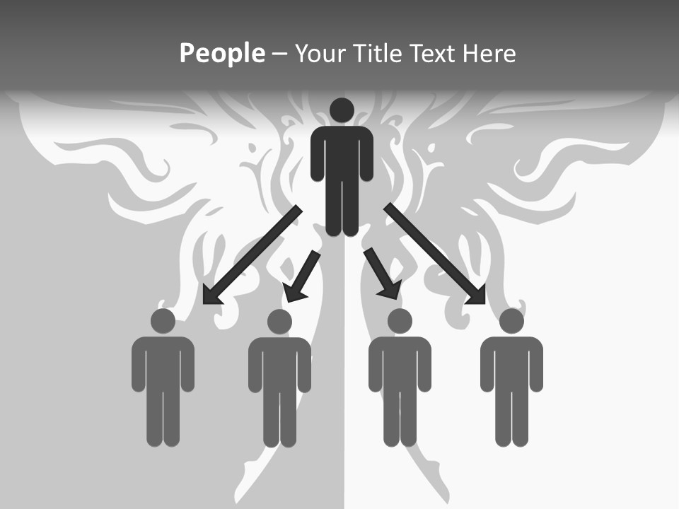 Good And Bad Contrasting Angels Stock Vector Illustration: PowerPoint Template