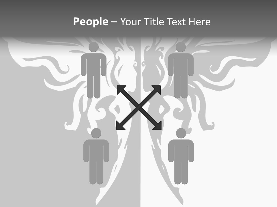 Good And Bad Contrasting Angels Stock Vector Illustration: PowerPoint Template