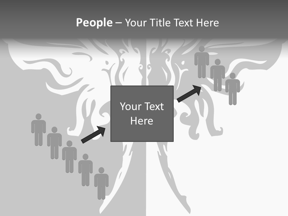 Good And Bad Contrasting Angels Stock Vector Illustration: PowerPoint Template