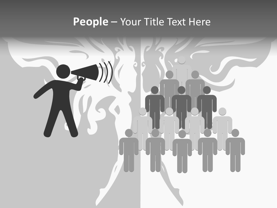 Good And Bad Contrasting Angels Stock Vector Illustration: PowerPoint Template