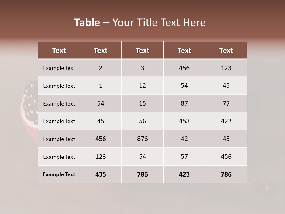 Gorgeous Broken Pomegranate In Holland's Style Laying On The Craft Paper PowerPoint Template