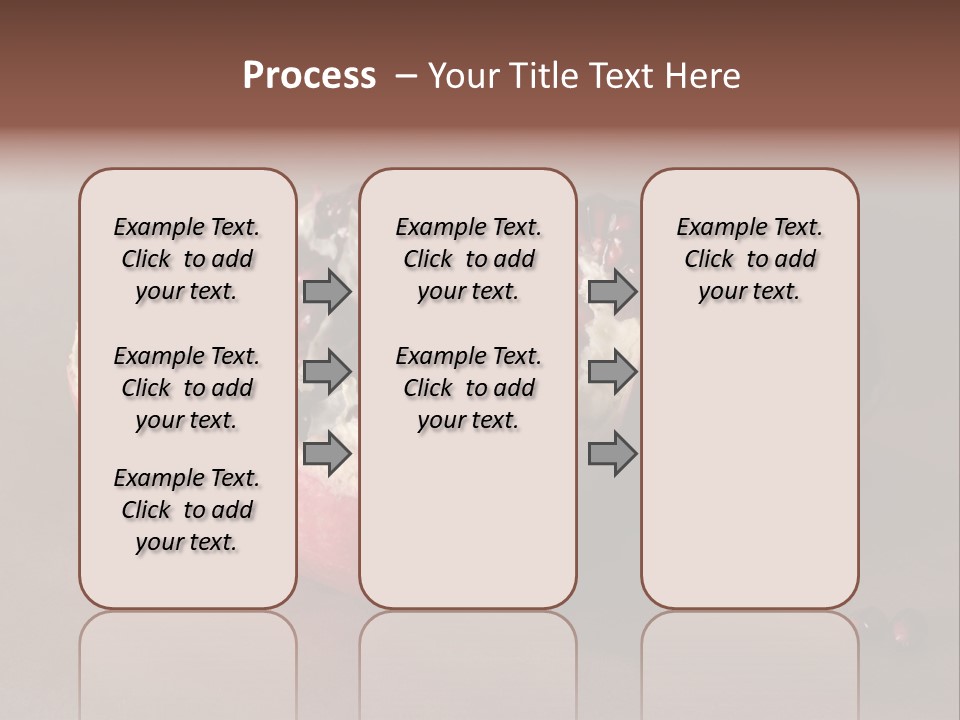 Gorgeous Broken Pomegranate In Holland's Style Laying On The Craft Paper PowerPoint Template