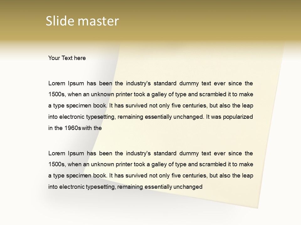 Note With Tack PowerPoint Template