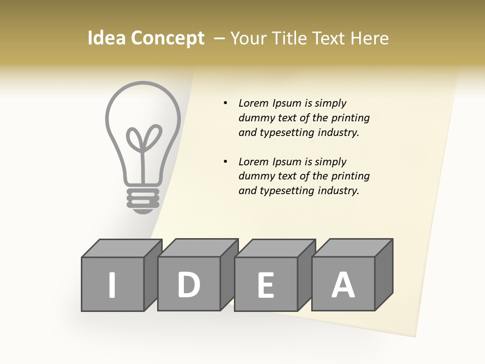 Note With Tack PowerPoint Template