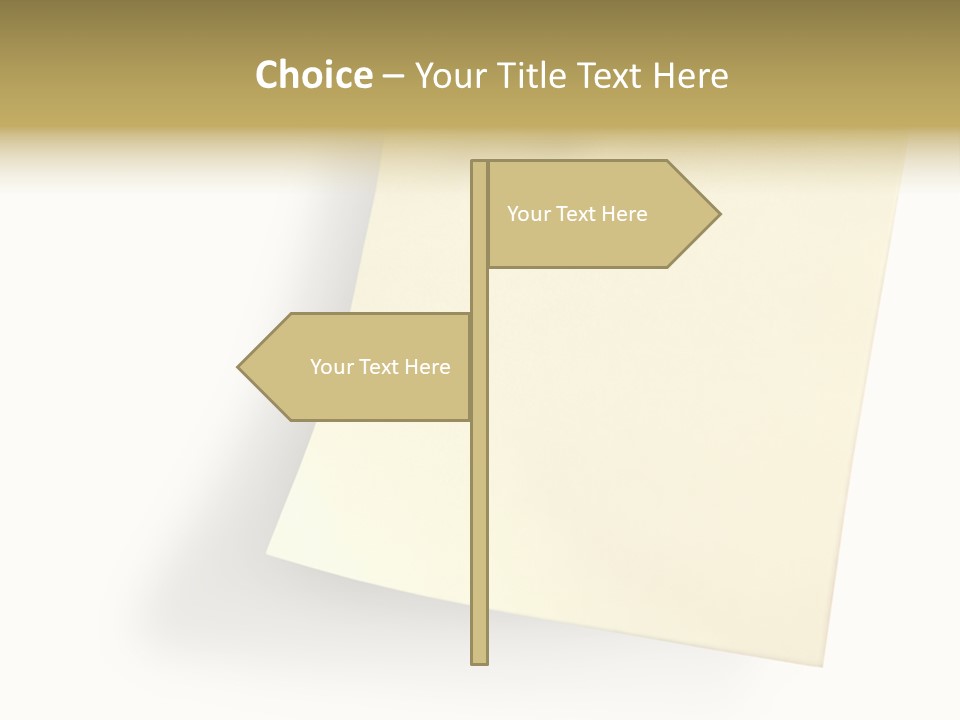 Note With Tack PowerPoint Template