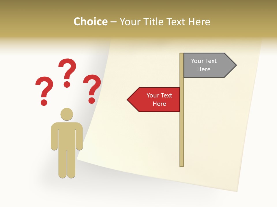 Note With Tack PowerPoint Template