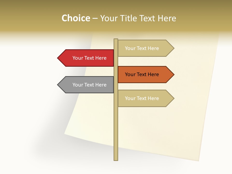Note With Tack PowerPoint Template