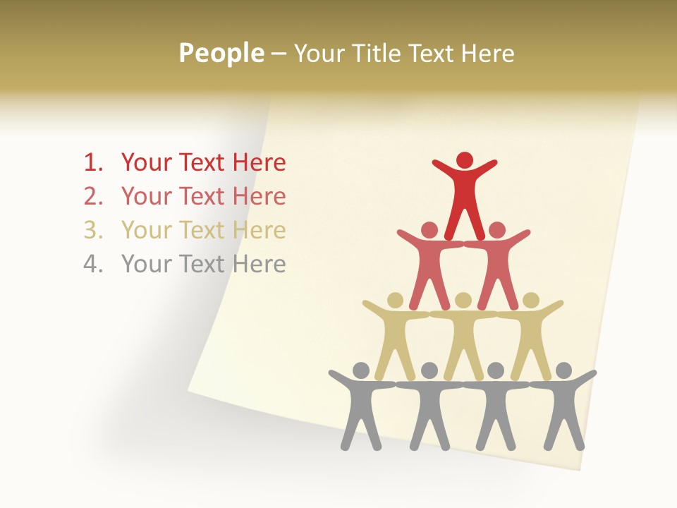 Note With Tack PowerPoint Template