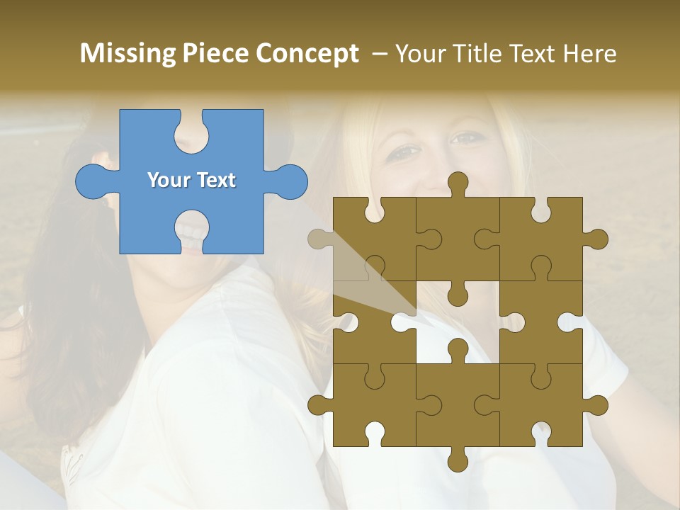 Girlfriends On The Beach PowerPoint Template