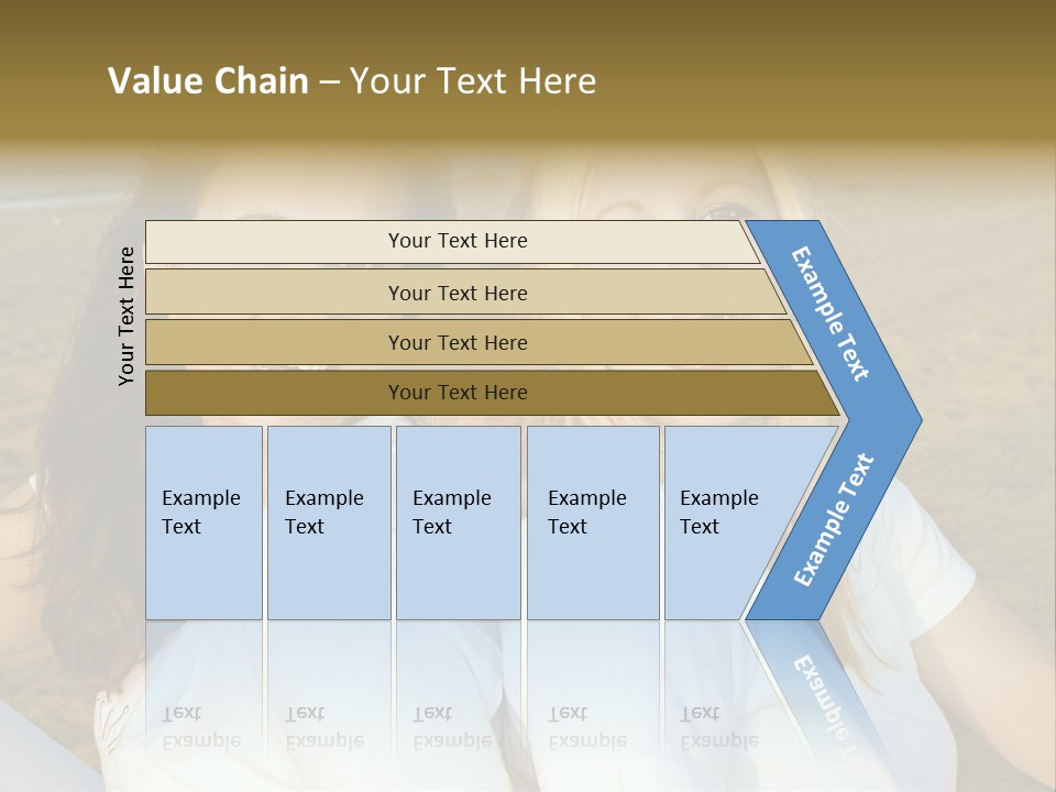 Girlfriends On The Beach PowerPoint Template