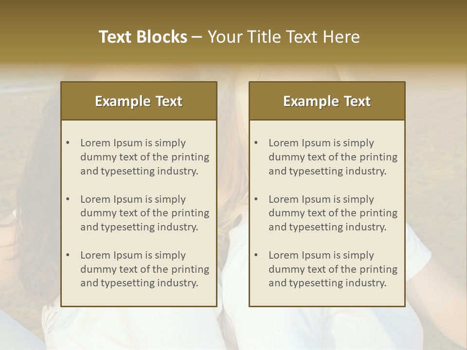 Girlfriends On The Beach PowerPoint Template