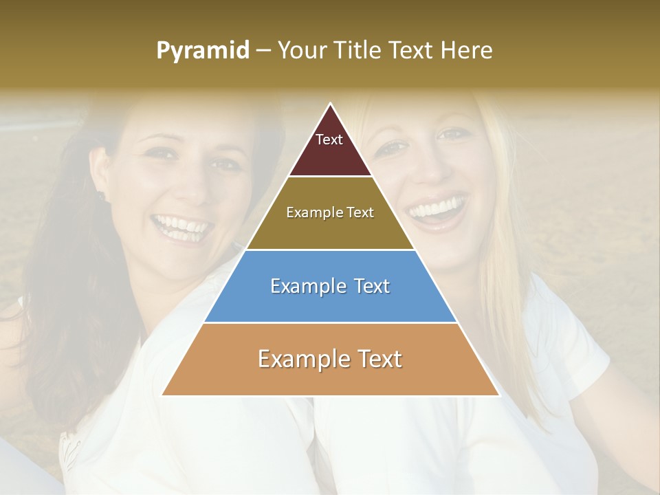 Girlfriends On The Beach PowerPoint Template