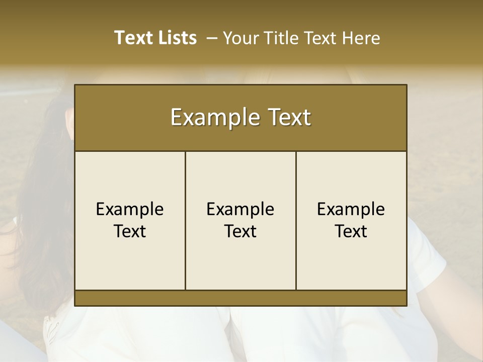 Girlfriends On The Beach PowerPoint Template