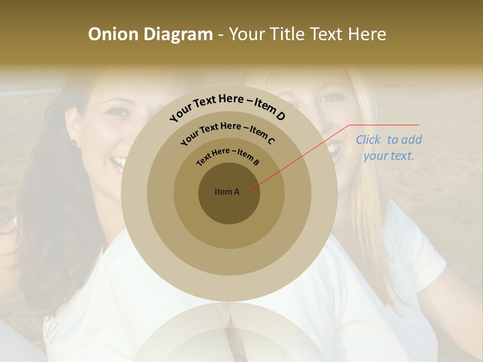 Girlfriends On The Beach PowerPoint Template