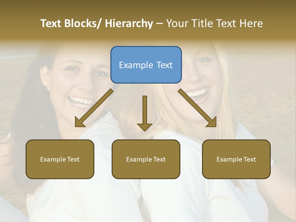 Girlfriends On The Beach PowerPoint Template