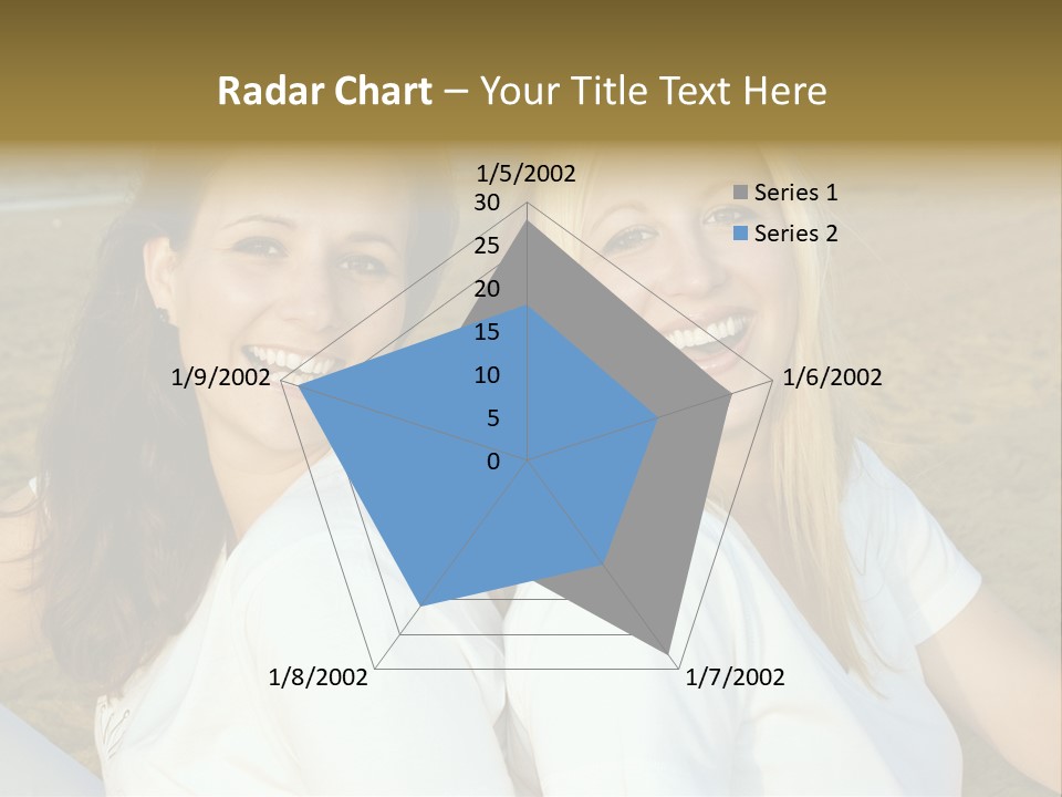 Girlfriends On The Beach PowerPoint Template