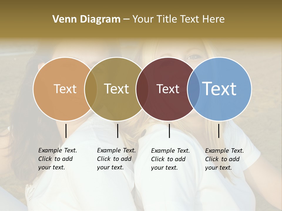 Girlfriends On The Beach PowerPoint Template