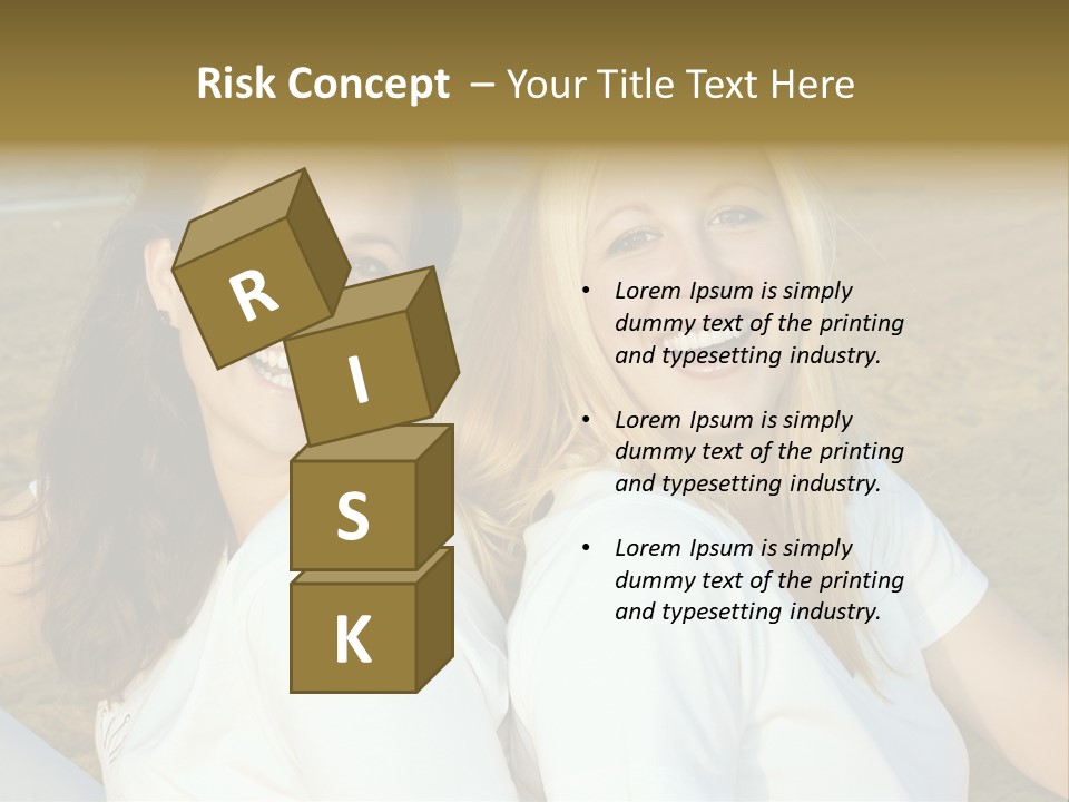 Girlfriends On The Beach PowerPoint Template