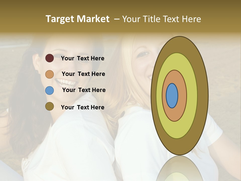 Girlfriends On The Beach PowerPoint Template