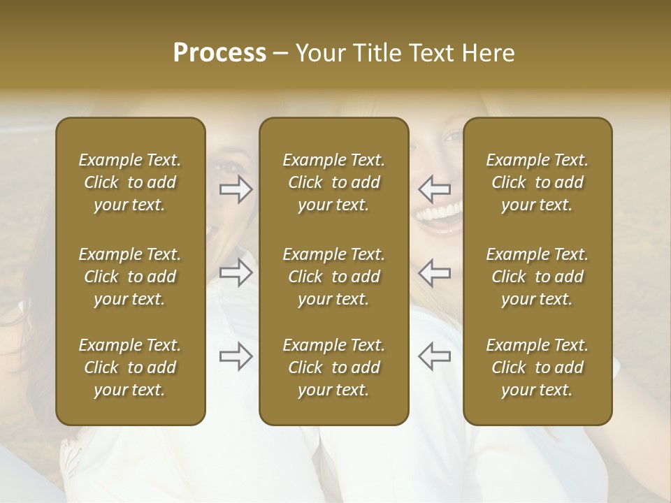 Girlfriends On The Beach PowerPoint Template