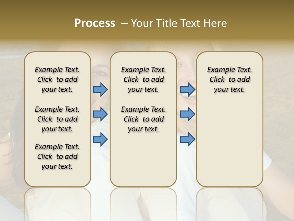 Girlfriends On The Beach PowerPoint Template