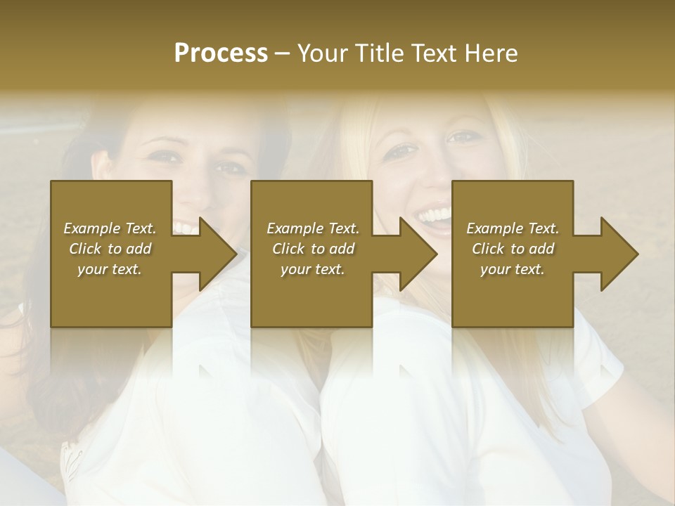 Girlfriends On The Beach PowerPoint Template