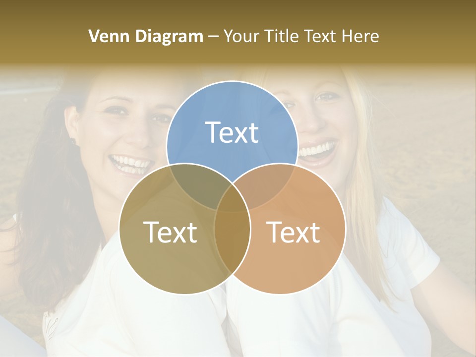 Girlfriends On The Beach PowerPoint Template