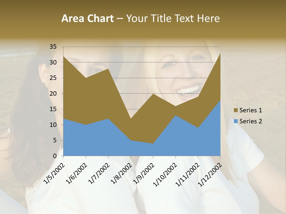 Girlfriends On The Beach PowerPoint Template