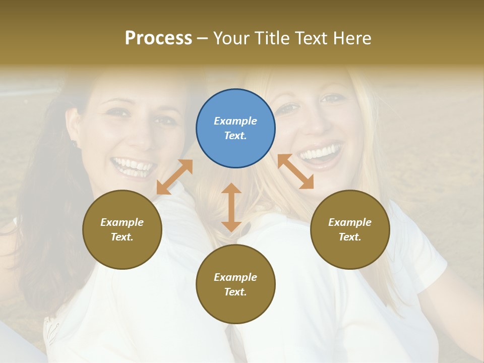 Girlfriends On The Beach PowerPoint Template