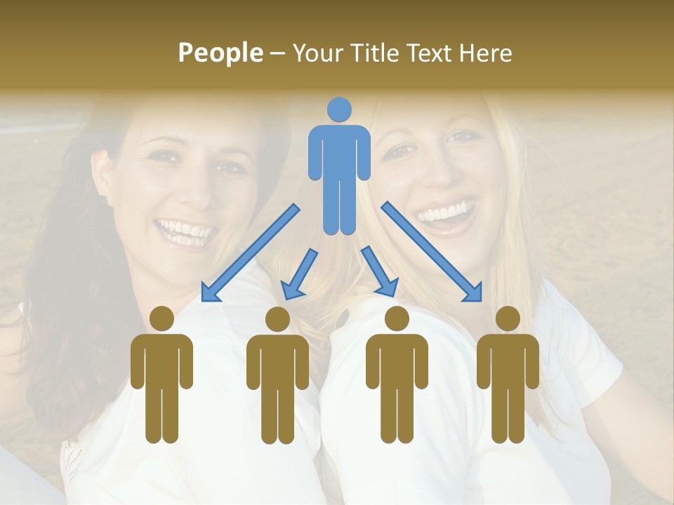 Girlfriends On The Beach PowerPoint Template