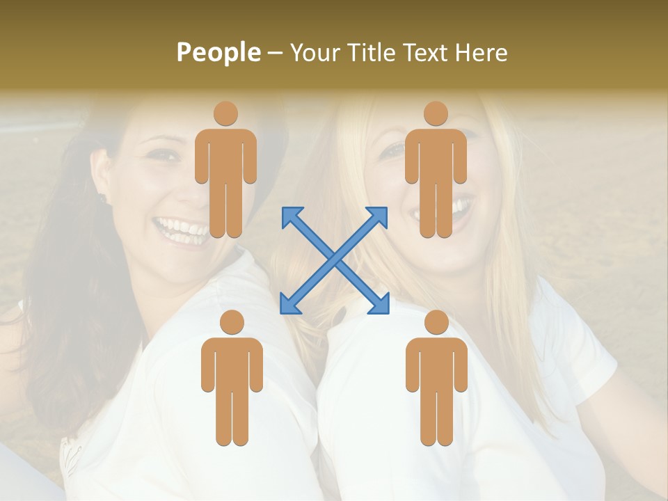 Girlfriends On The Beach PowerPoint Template