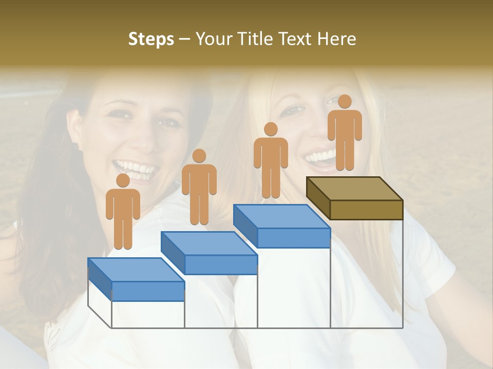 Girlfriends On The Beach PowerPoint Template