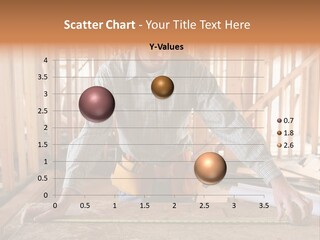 A Man Working Building A Home And Measuring Some Wood PowerPoint Template