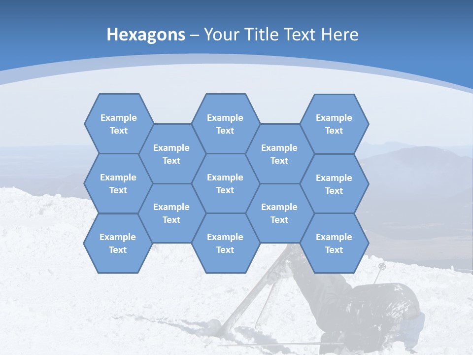 A Skier Buries His Head In The Snow After Failing To Perform A Trick. Great To Show Failure In A Comical Way. PowerPoint Template