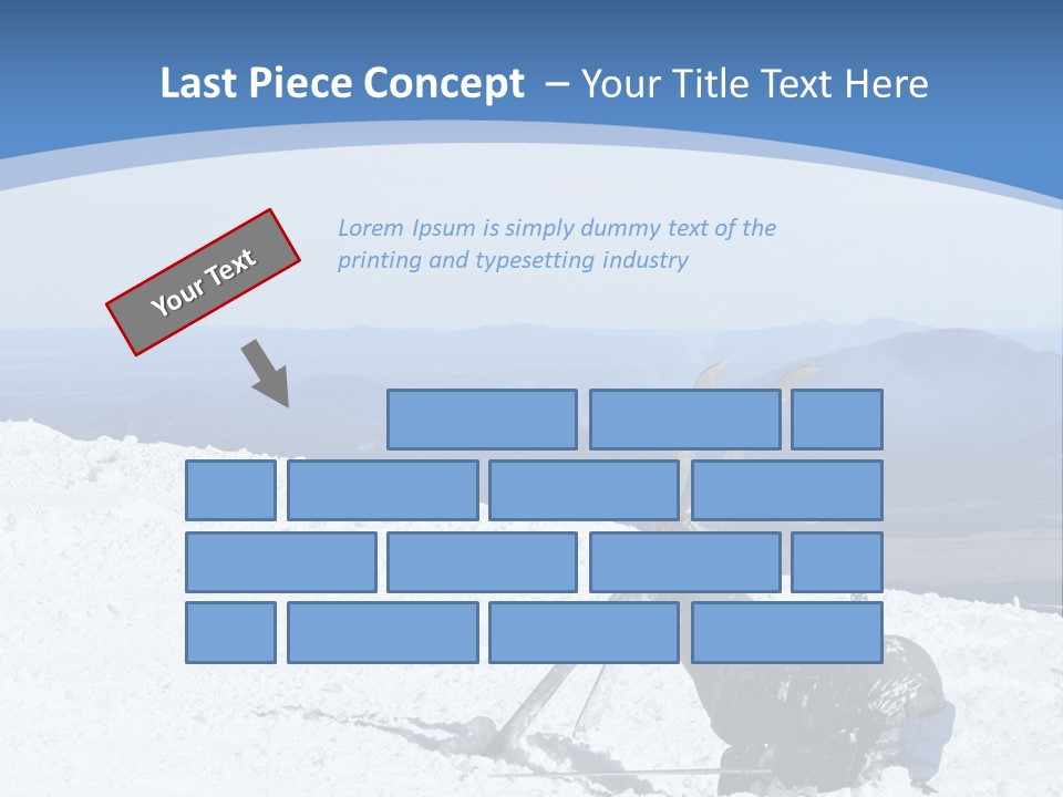 A Skier Buries His Head In The Snow After Failing To Perform A Trick. Great To Show Failure In A Comical Way. PowerPoint Template