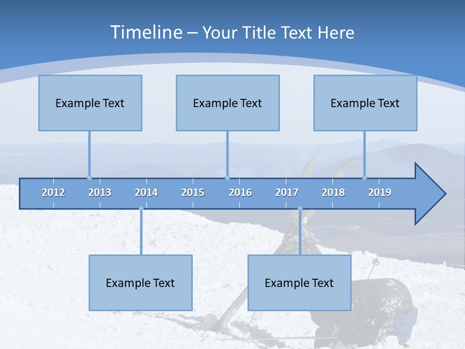 A Skier Buries His Head In The Snow After Failing To Perform A Trick. Great To Show Failure In A Comical Way. PowerPoint Template