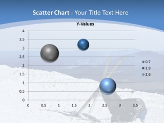 A Skier Buries His Head In The Snow After Failing To Perform A Trick. Great To Show Failure In A Comical Way. PowerPoint Template