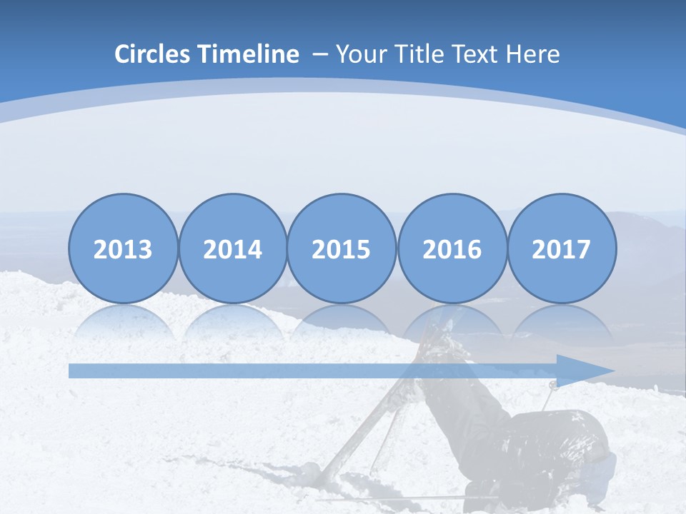 A Skier Buries His Head In The Snow After Failing To Perform A Trick. Great To Show Failure In A Comical Way. PowerPoint Template