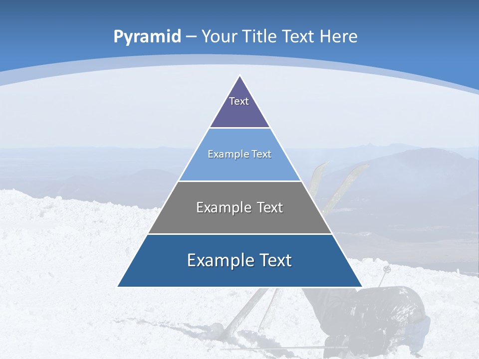 A Skier Buries His Head In The Snow After Failing To Perform A Trick. Great To Show Failure In A Comical Way. PowerPoint Template