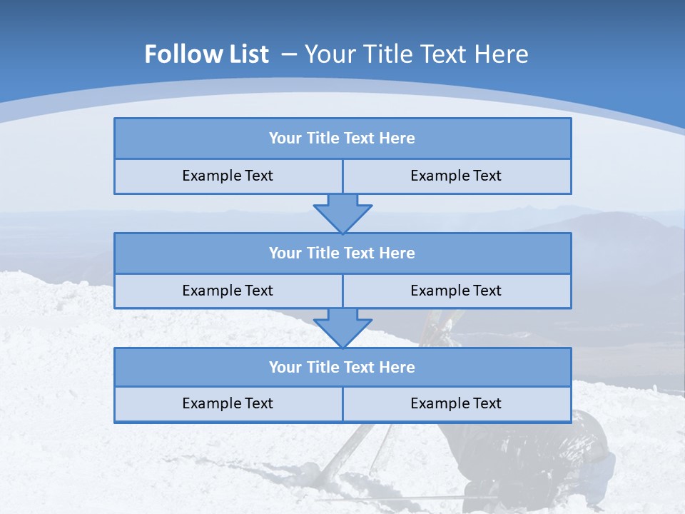 A Skier Buries His Head In The Snow After Failing To Perform A Trick. Great To Show Failure In A Comical Way. PowerPoint Template