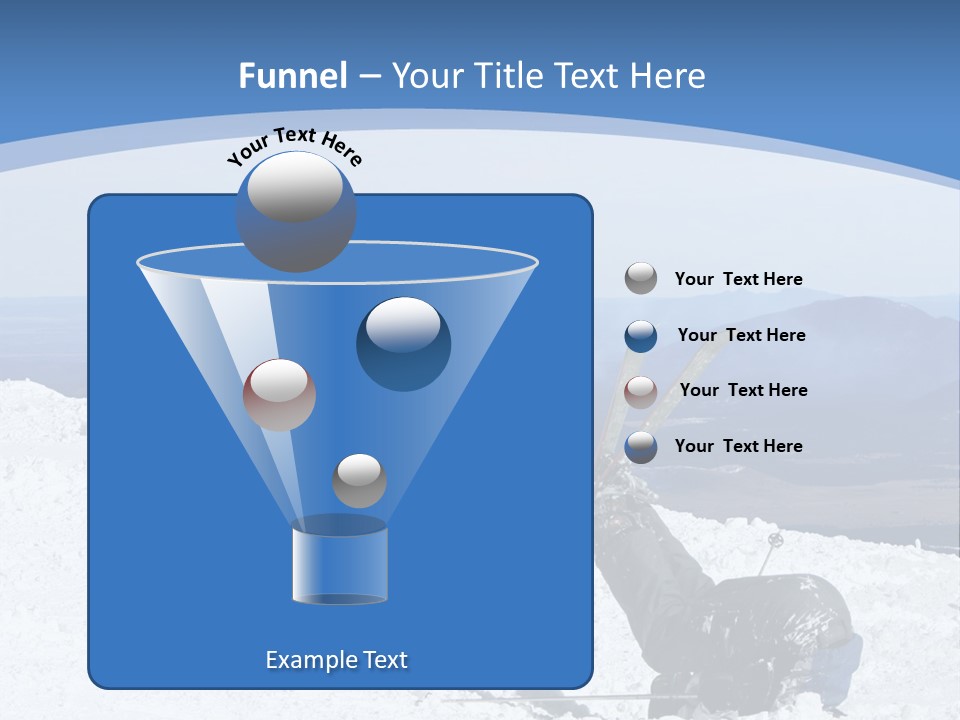 A Skier Buries His Head In The Snow After Failing To Perform A Trick. Great To Show Failure In A Comical Way. PowerPoint Template