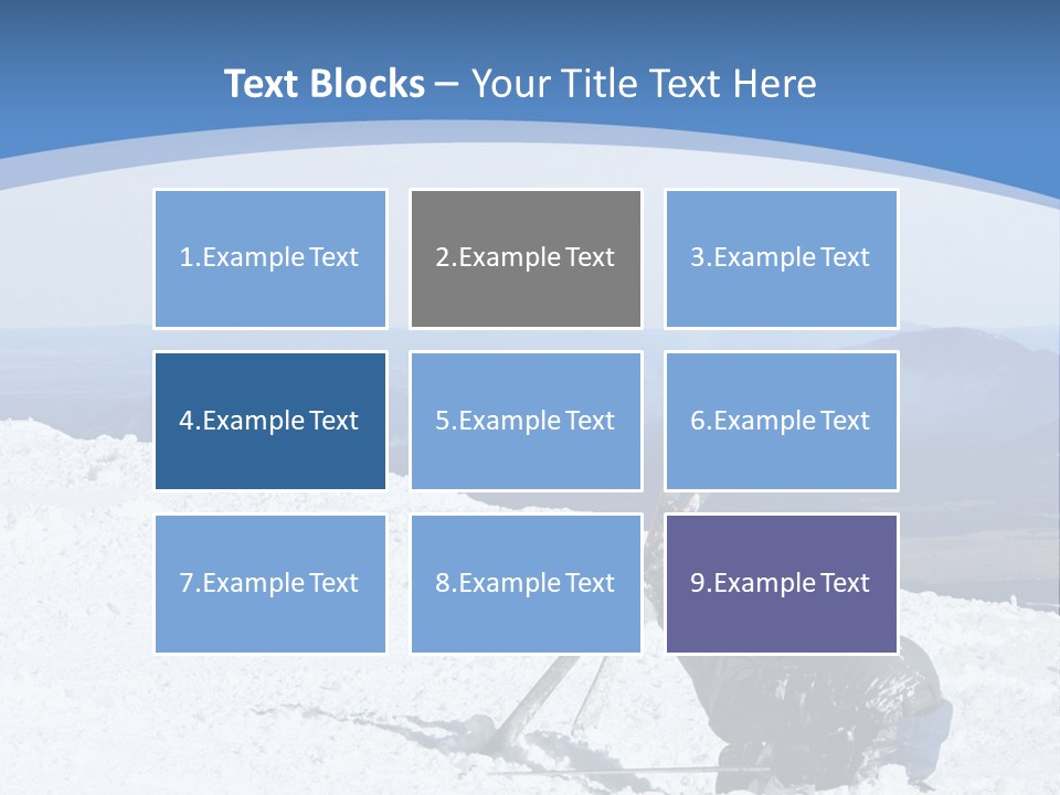 A Skier Buries His Head In The Snow After Failing To Perform A Trick. Great To Show Failure In A Comical Way. PowerPoint Template