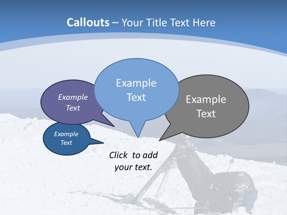 A Skier Buries His Head In The Snow After Failing To Perform A Trick. Great To Show Failure In A Comical Way. PowerPoint Template