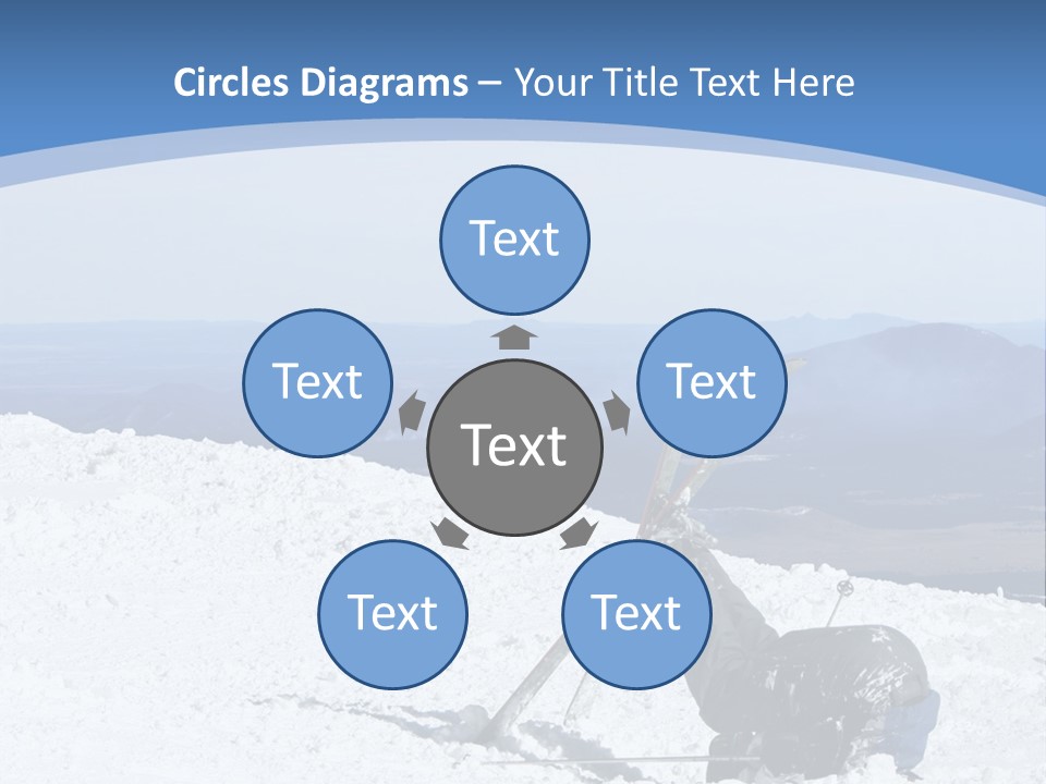 A Skier Buries His Head In The Snow After Failing To Perform A Trick. Great To Show Failure In A Comical Way. PowerPoint Template